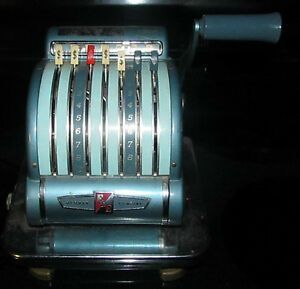Vintage F &amp; E Hedman Company Check Protector Maker Printer Series 900 Chicago IL