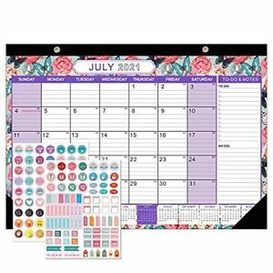 2021-2022 Desk Calendar 18 Monthly Desk Wall Calendars 17&#034; x 12&#034; July 2021 - ...