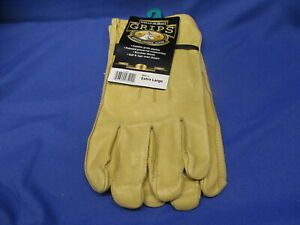 New Wells Lamont Grips Leather Work Gloves Extra Large Men&#039;s 1134XL Pigskin