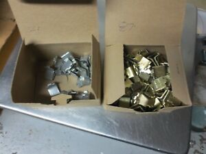 108 Pack Brass, Zi Knape &amp; Vogt 256 Adjustable Steel Pilaster Shelf Support Clip