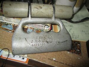 Vintage Airway J. H. Glover Co. Chicago ILL. Linoleum Hand Roller