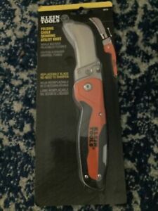 Klein Tools 44218 Cable Skinning Utility Knife w/ Replaceable Blade
