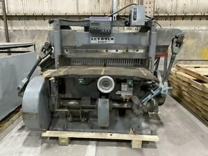 50&#034; SEYBOLD MODEL P-50 GUILLOTINE CUTTER WITH MICROCUT CONTROLS