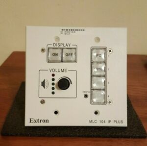 Extron MLC 104 IP Plus MediaLink Controller White/black Face Plate 60-818-03 