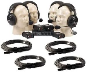 Anchor Audio COM-40FC/C Portacom Wired Intercom Package with Foam Insert Case, I