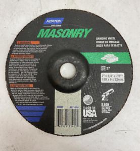 NEW Norton Saint Gobain #33422 Masonary Grinding Wheel 7&#034;X 1/4&#034;X 7/8&#034;