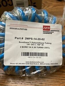 ATP 2MPS-14-20-02 Poly Tubing Spiral OD 1/4 In ID .156.  New Old Stock