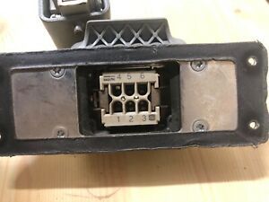Harting 6pin han 6 plug 15a 600v with cord grip.
