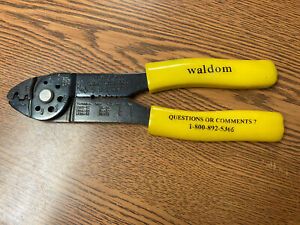 Waldom W-HT-1921 Molex .062 &amp; .093 Crimp Tool,Wire &amp; Bolt Cutter,Stripper