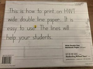 Wide Double Line Paper 100 Pages