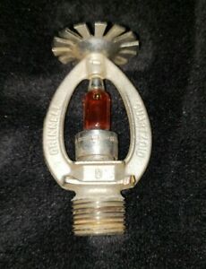 Vintage Grinnell 1963 Sprinkler Head 135 degree standard glass bulb. Fitter