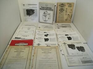 25 - Briggs &amp; Stratton Repair Book Manuals Owners Shop Operator&#039;s Engine Dealer