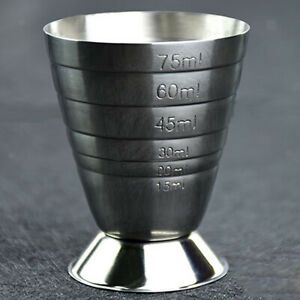 75ml/2.5oz Precise Bar Jigger Stainless Steel Cocktail Measuring Cup