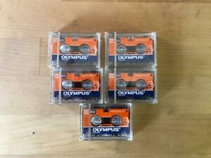 Lot of 5 Olympus MicroCassette Tapes XB60 60 min