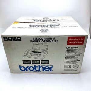 Brother IntelliFAX-1270e Plain Paper Fax Phone &amp; Copier - FAX1270e