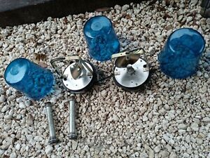 Pair of 2 TRI LITE blue STROBE LIGHT MV110UL extra share dome