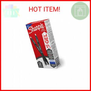Sharpie S-Gel, Gel Pens, Medium Point (0.7mm), Blue Gel Ink Pens, 12 Count