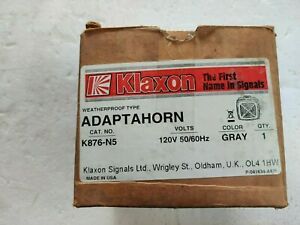 KLAXON Adaptahorn Weatherproof Horn K876-N5 120VAC 50/60Hz New
