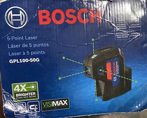 Brand New Bosch 5-Point Laser 125&#039; GPL100-50G Free Shipping