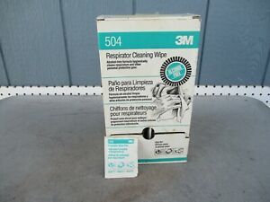 80 3M 504 Respirator Non Alcohol 8 X 10 Cleaning Wipe Towelettes NOS