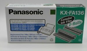 Genuine 2PK Panasonic Panafax  KX-FA136; KX-FM 205 KX-FP195 Replacement Fax Film