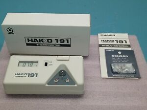 Hakko Model: 191B Thermometer.   Thermalcoouple Type K,  WITH 30 DAY WARRANTY!!!
