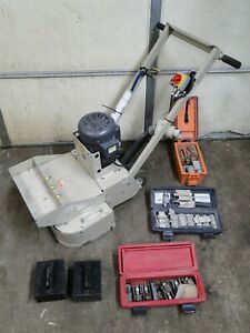 Edco 2EC-1.5L Walk-Behind Dual Disc Electric Concrete Floor Grinder w/extras