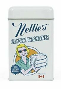 Nellie&#039;s Oxygen Brightener Powder Tin, 2 Pound - Removes Tough Stains, Dirt and