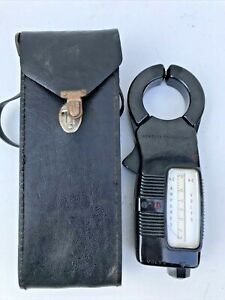 GE AK-5 A/C Amperes &amp; Volts Clamp Meter With Case- No Leads- MAY NOT WORK-