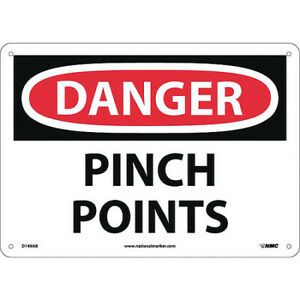 NMC D149AB Danger Pinch Points Sign