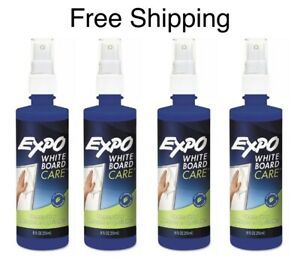 EXPO 81803 Dry Erase White Board Liquid Cleaner Spray Bottle 8 oz. (Pack of 4)