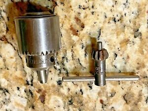 Jacobs #1B 0 to 3/16&#034; Capacity Drill Chuck and Key