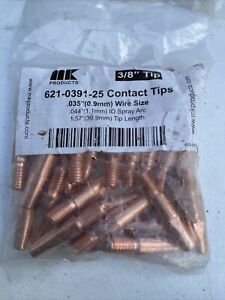 MK Products 621-0391-25 Contact Tip HD 3/8 X .044ID Spray Arc 25 pack