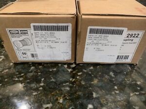 RACO 2922 1/2&#034; STEEL COMPRESSION EMT COUPLING.              (2 Boxes of 50 each)