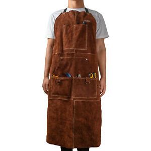 41&#034;x 23” Welding Apron Cowhide Leather with Pocket for Men&amp;Women