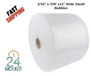 Bubble Rolls Perforated Wrap 3/16&#034; x 350&#039; x12&#034; Wide Small Bubbles Moving Packing