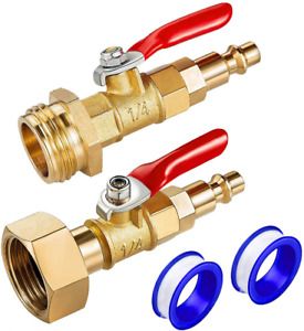 IEALODS Brass Winterize Adapter with 2 Pcs 1/4 Inch Male Quick Connecting...