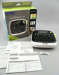 Epson LabelWorks LW-300 Thermal Label Maker Tested Works GUC