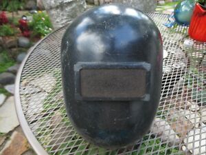 1950s Fiberglass Welding Mask Helmet Welders Flip-Up Suspension Lincoln,Jackson?