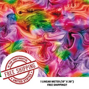 HYDROGRAPHIC WATER TRANSFER HYDRO DIP FILM RAINBOW OIL SLICK 2 1M (19&#034; X 38&#034;)