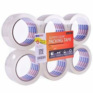 ADHES Shipping Tape Packaging Tape Packing Tape for Moving Boxes Heavy Duty Clea