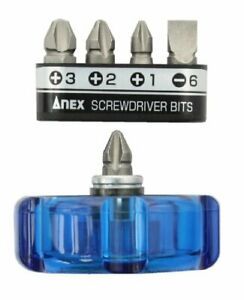 ANEX Mini Starbee Replacement Driver Wide Handle Ultra Short Bit 5 Set #i56