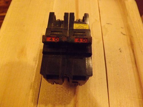 Federal pacific electric 2 pole 40 amp 110/240 volt breaker for sale
