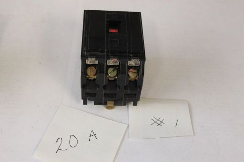 Square D QOB QOB320 20-Amp 3-Pole 3P Bolt-on Circuit Breaker Free Shipping