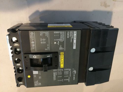 Fa36100 square d circuit breaker 3p 600v 100a i-line breaker for sale