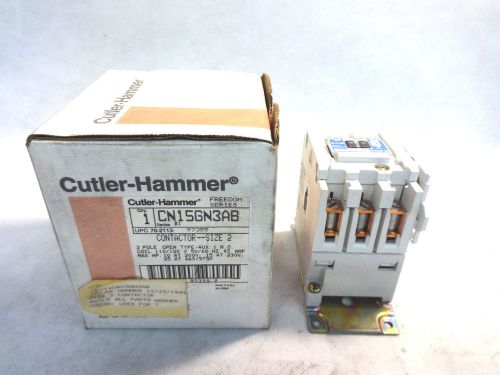 New eaton/cutler hammer cn15gn3ab size 2 110/120v coil contactor for sale