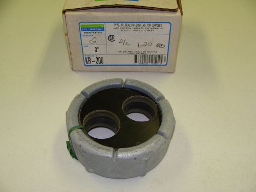 O-z gedney neer 3&#034; 2 wire 1.2&#034; o.d. insulated cable type kr-300 sealing bushing for sale
