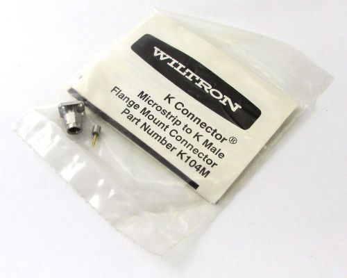 Wiltron/anritsu k104m male k style flange launcher connector dc-46ghz new for sale