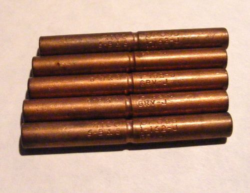 5 nicopress® 1-162-j solid copper ground # 6 wire splice repair sleeves for sale
