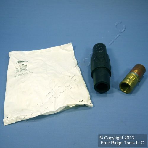 Leviton black female cam plug 17 series 500-750 mcm crimped 690a 600v 17v25-y for sale